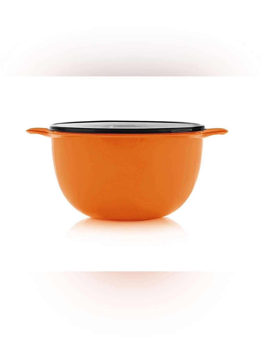 Orange Mixing Bowl with Black Lid - Home Kitchen